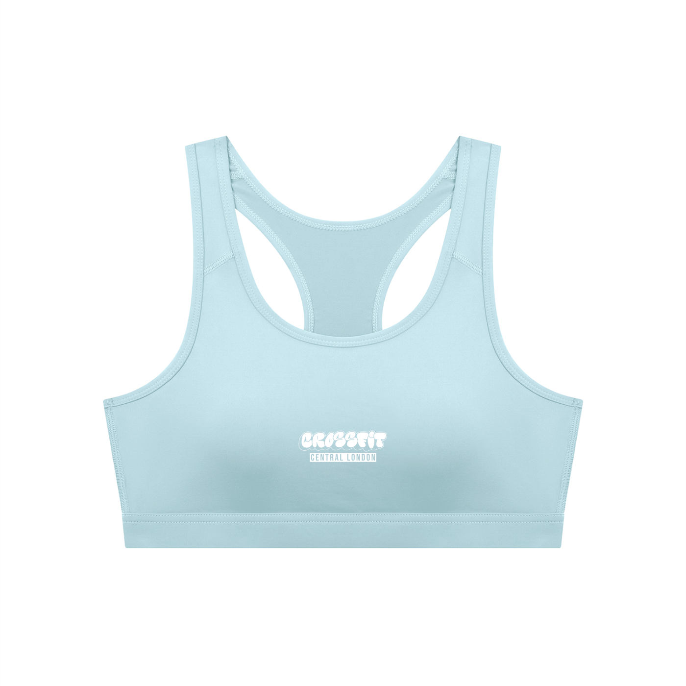 Graffiti Logo Women's Cropped Sports Bra - Central London