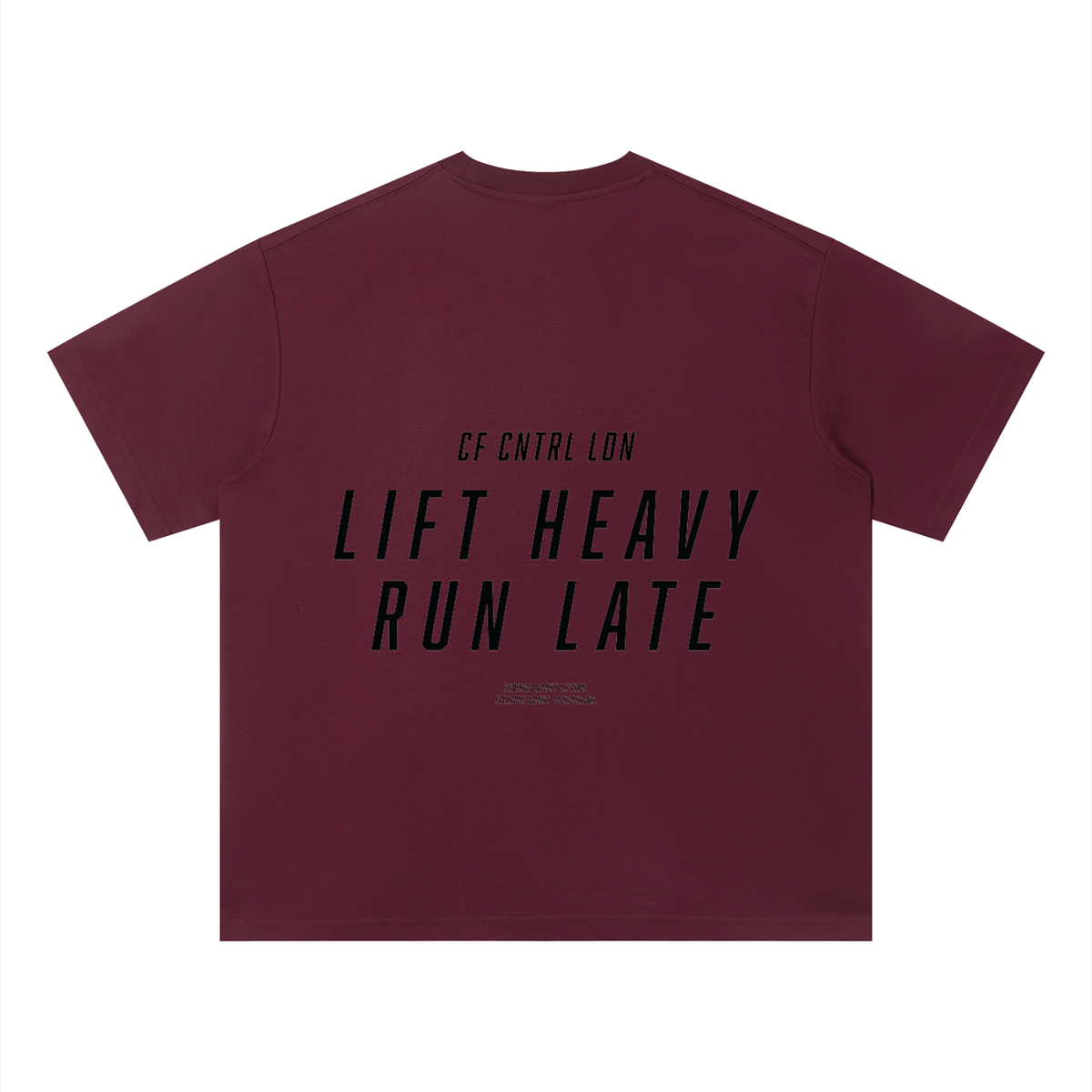 Lift Heavy, Run Late Unisex Quick-Dry Loose Fit Boxy T-Shirt - Central London