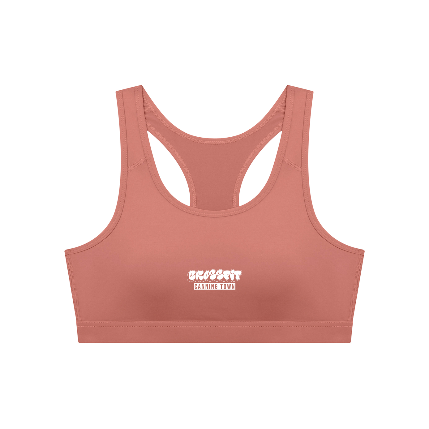 Graffiti Logo Women's Cropped Sports Bra - Canning Town
