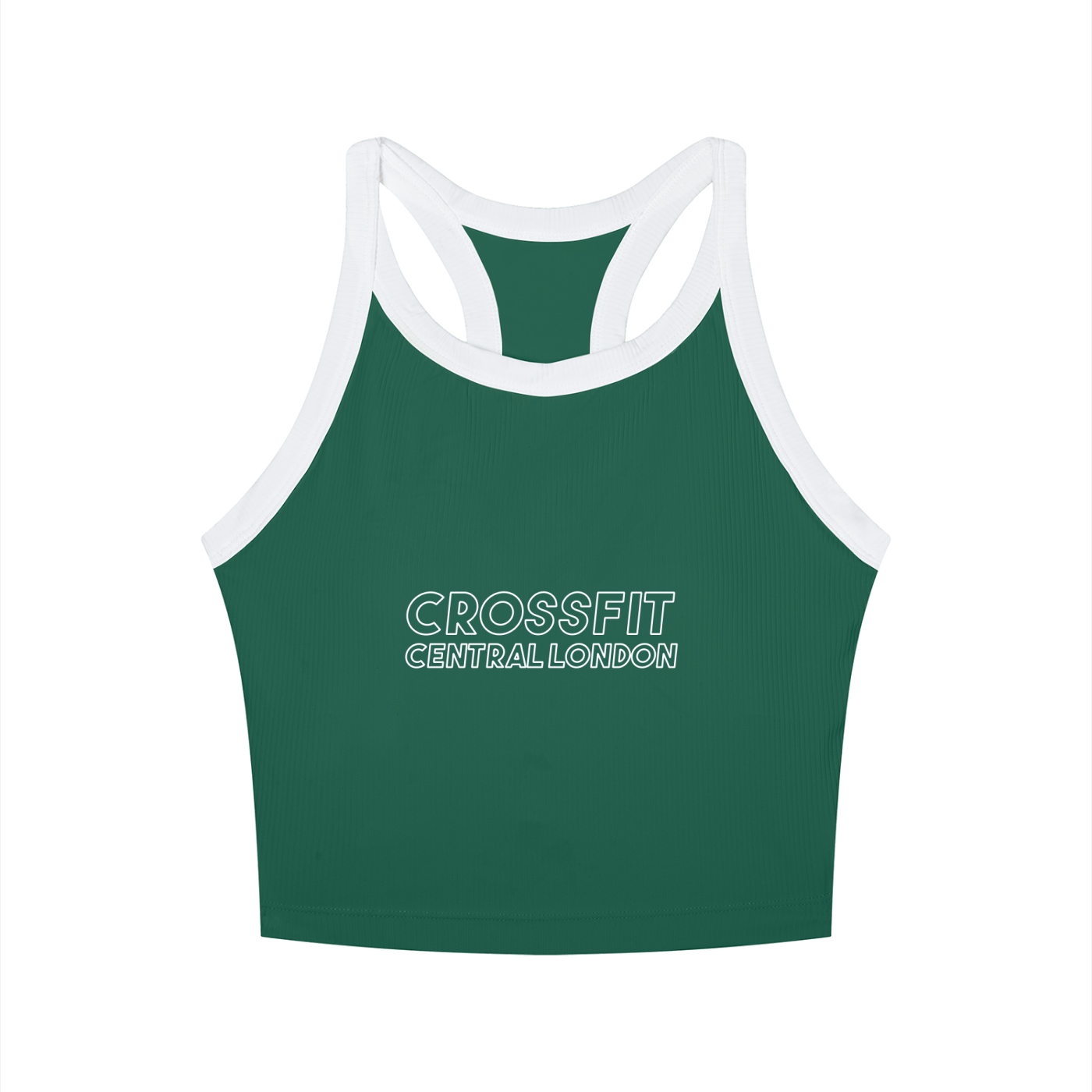 Outline Logo Women’s Colour Block Yoga Tank Top - Central London