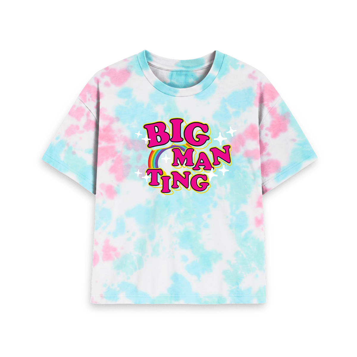 Pastel Tie Dye Printed T-shirt Front