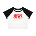 Strong Girl Lifting Club Women’s Raglan Sleeve Block Colour T-Shirt - Canning Town
