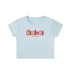 Violent Little Thing Women's Snow Washed Crop Top