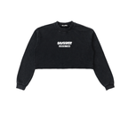 Graffiti Snow Washed Cropped Sweatshirt - Canning Town