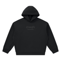 Black On Black Unisex Heavyweight Boxy Hoodie - Central London