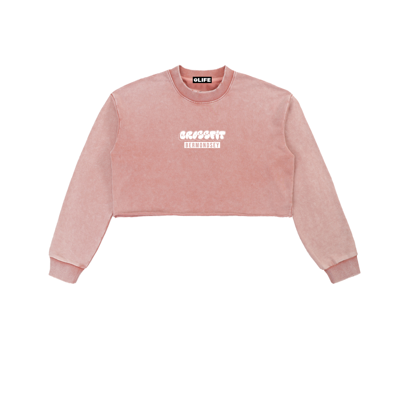 Graffiti Snow Washed Cropped Sweatshirt - Bermondsey