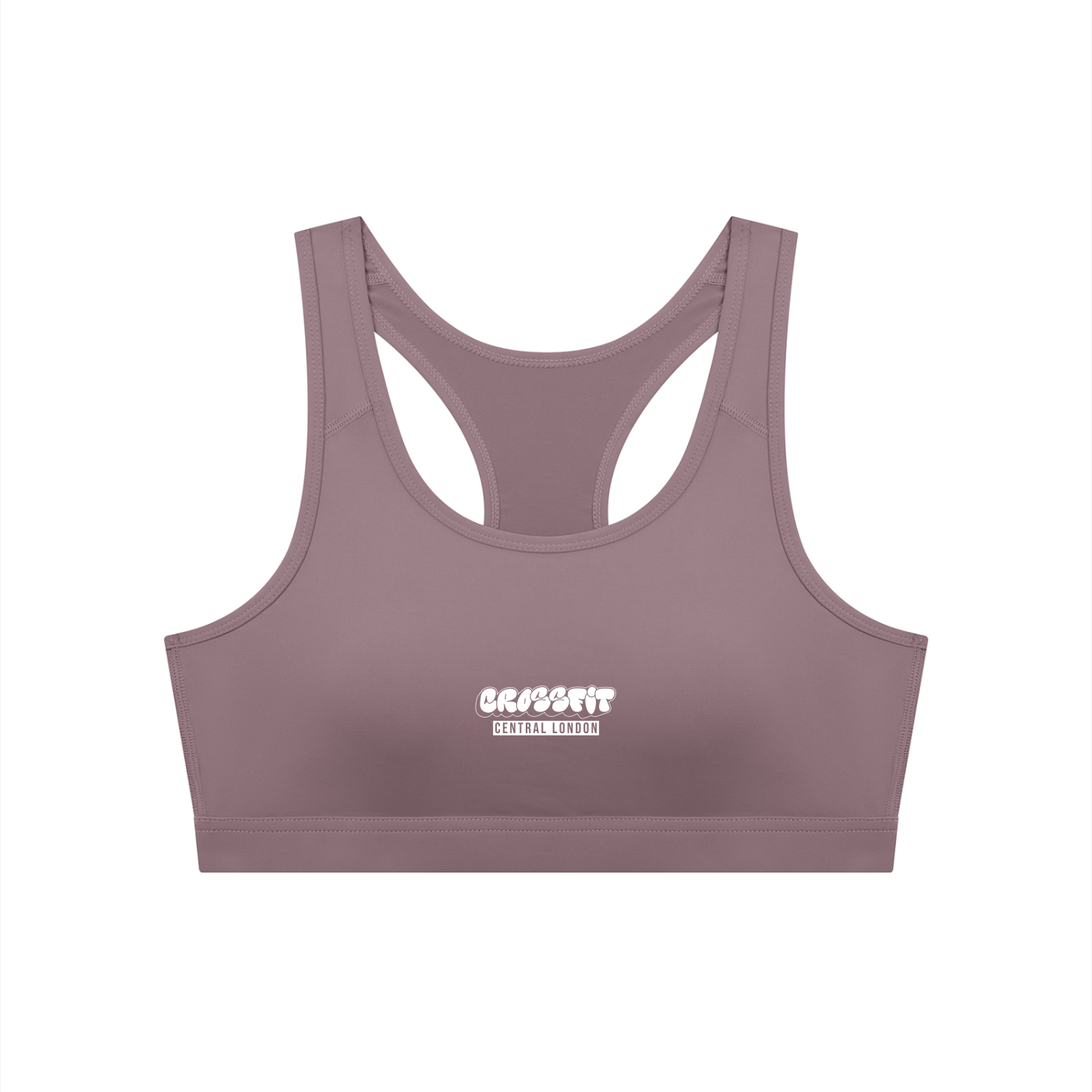 Graffiti Logo Women's Cropped Sports Bra - Central London