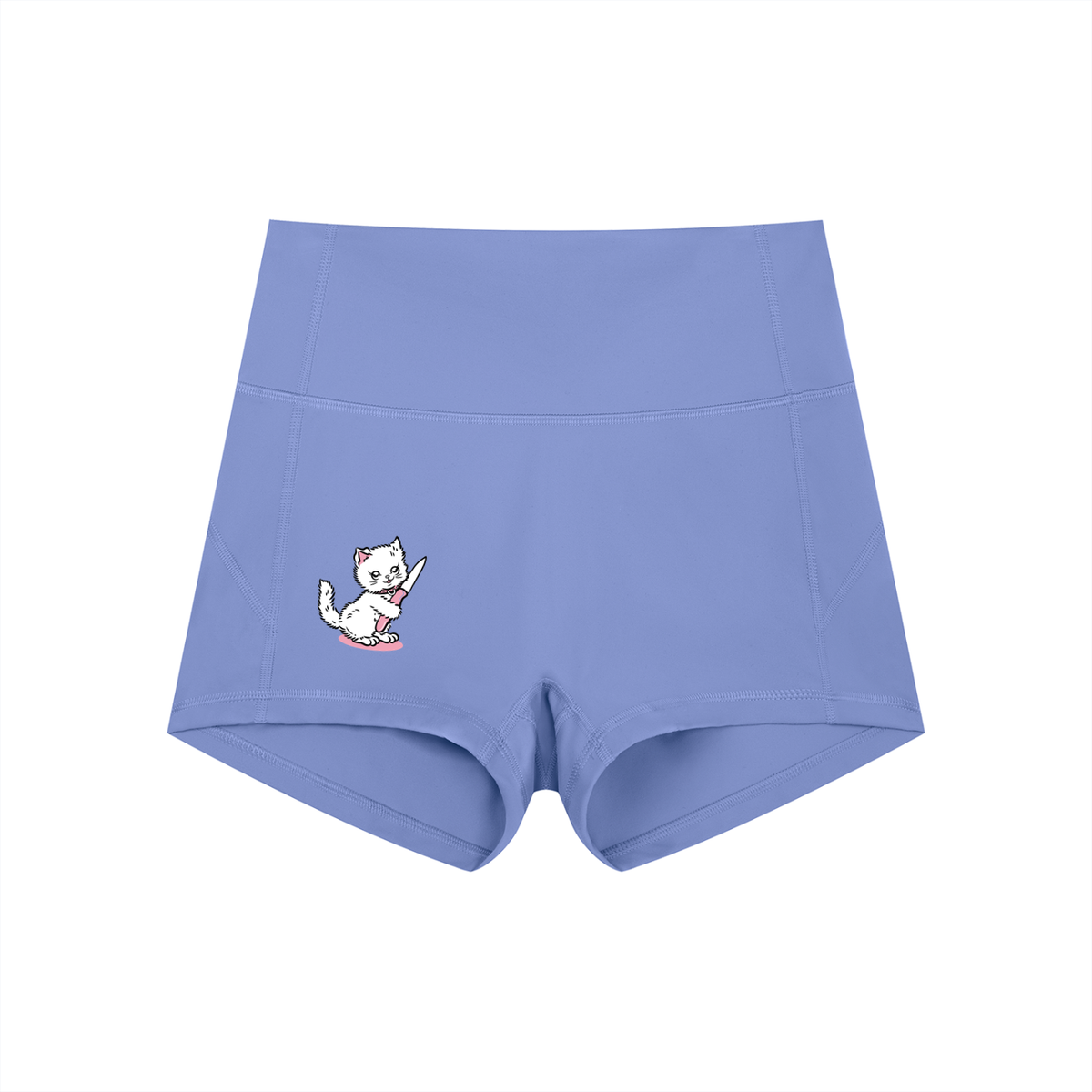 Women’s High-Waist Yoga Shorts Feral Kitty - Canning Town