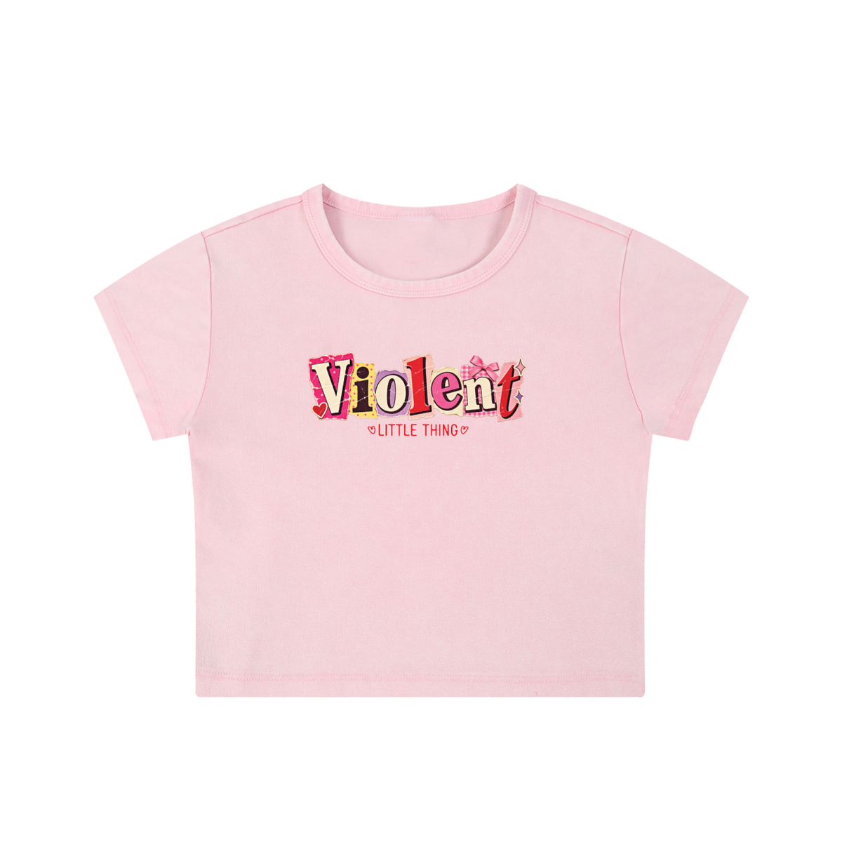 Violent Little Thing Women's Snow Washed Crop Top