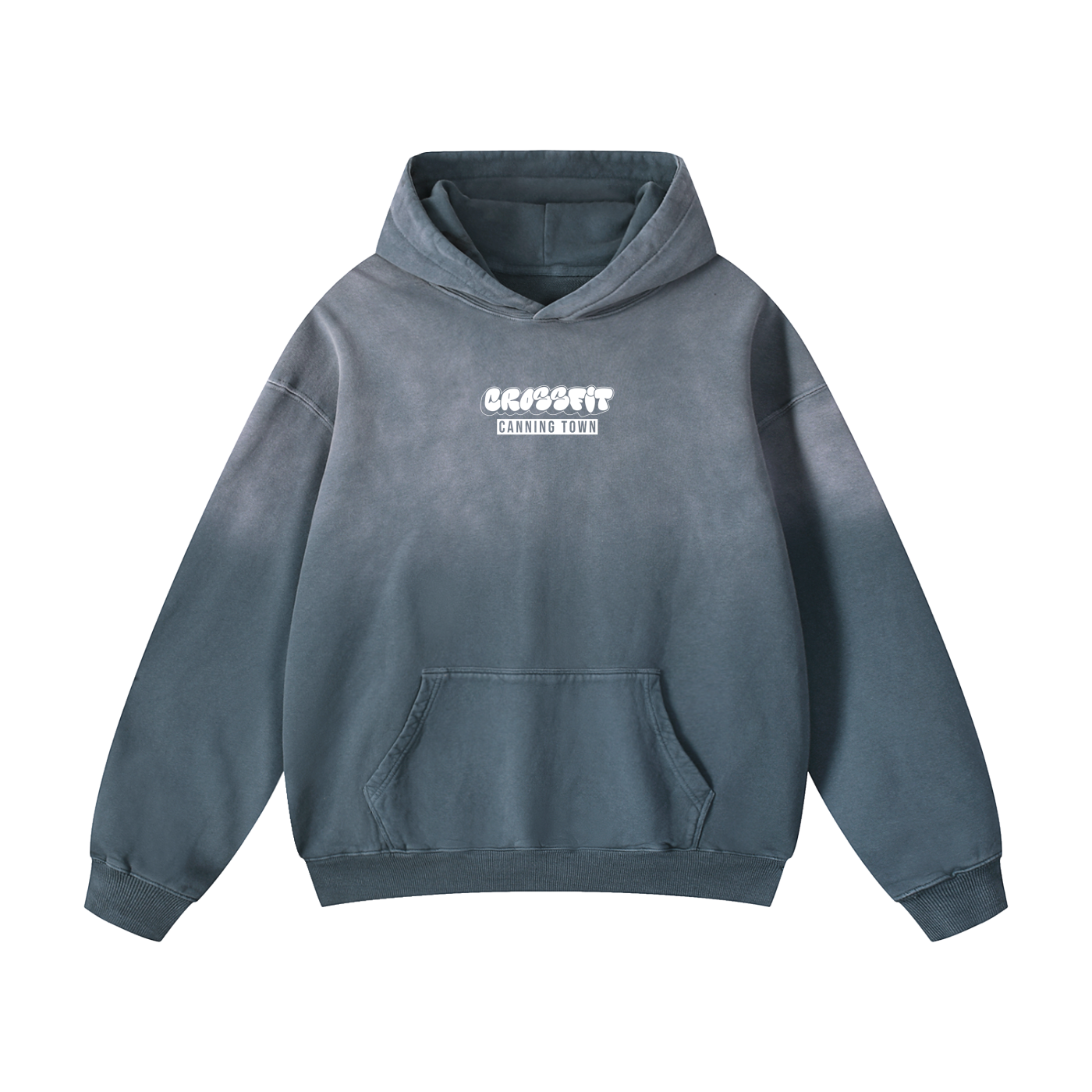 Graffiti Logo Heavyweight Sunfade Oversized Hoodie - Canning Town