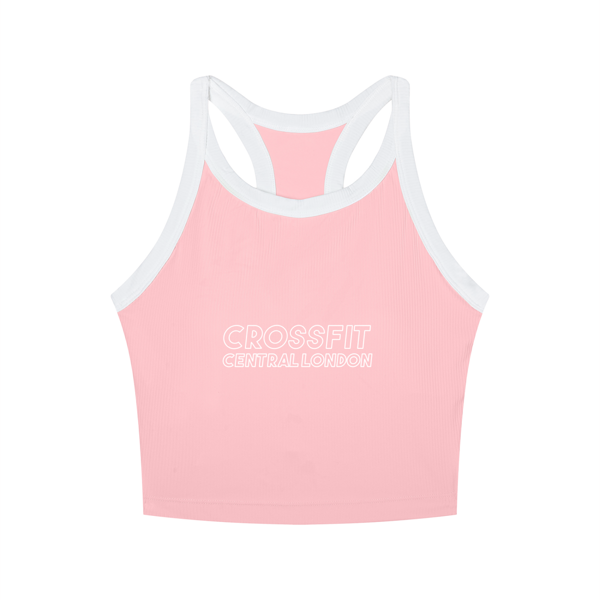 Outline Logo Women’s Colour Block Yoga Tank Top - Central London