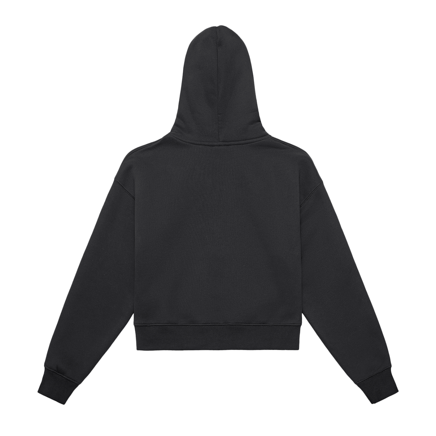 Fleeced Zip-Up Cropped Hoodie - Bermondsey