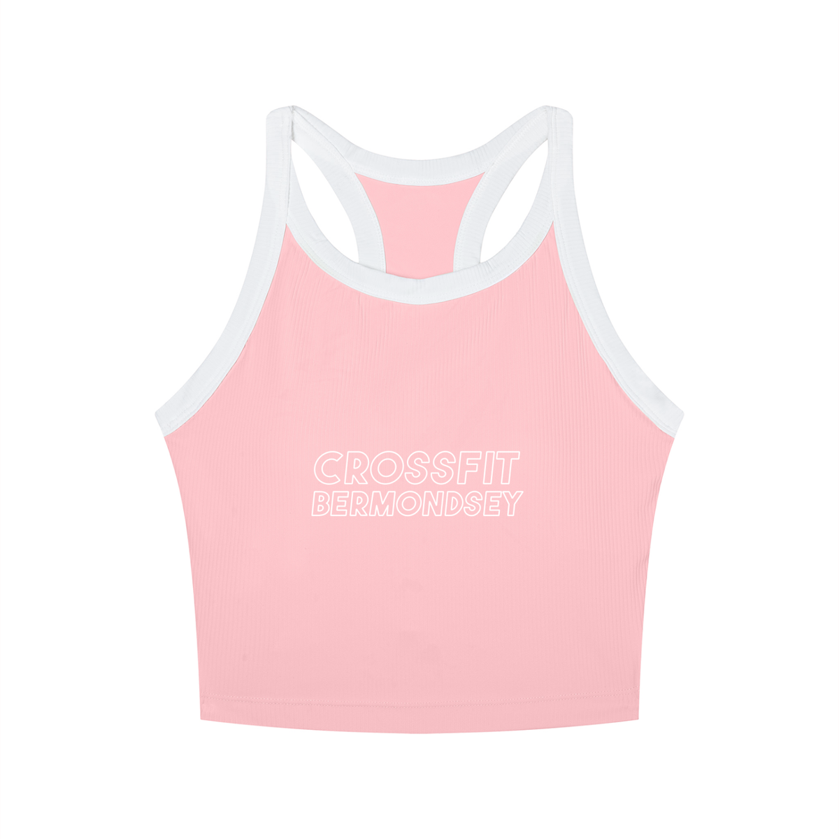 Outline Logo Women’s Colour Block Yoga Tank Top - Bermondsey