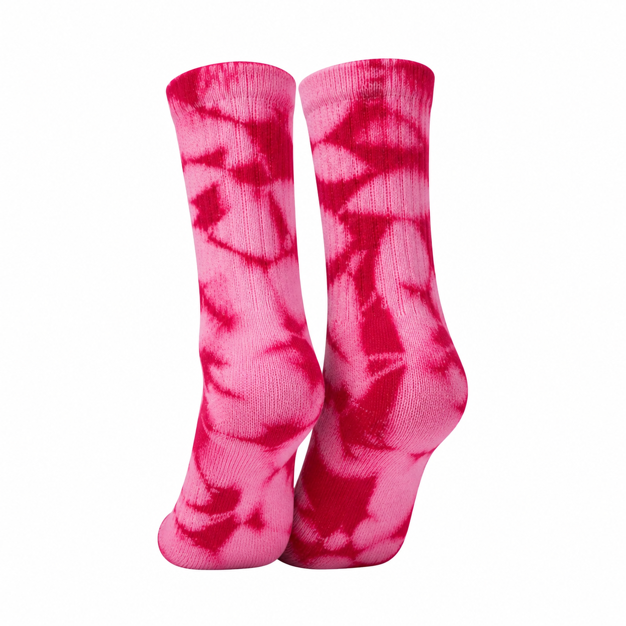PREORDER LIMITED RUN Pink & Red Tie Dye Athletic Socks