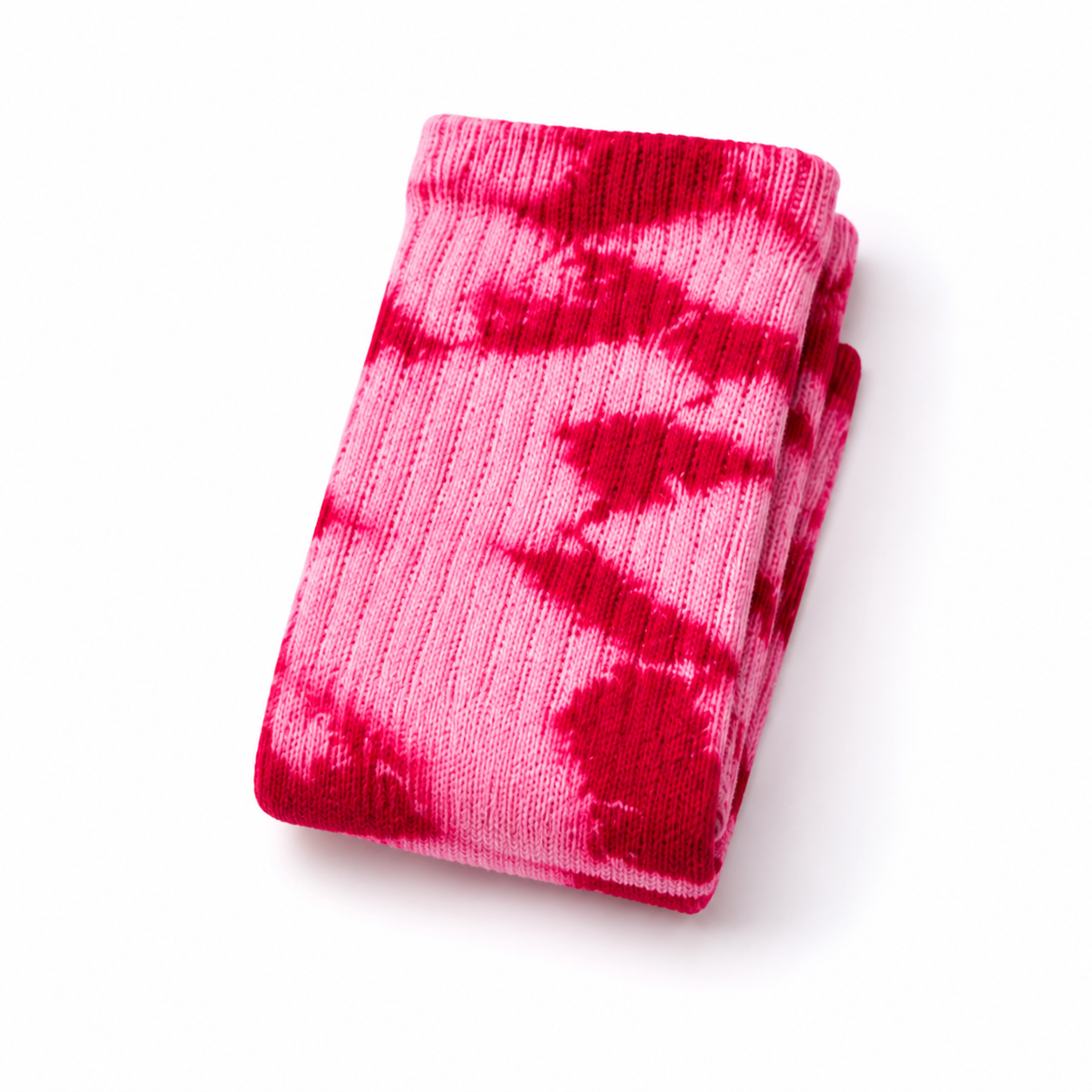PREORDER LIMITED RUN Pink & Red Tie Dye Athletic Socks