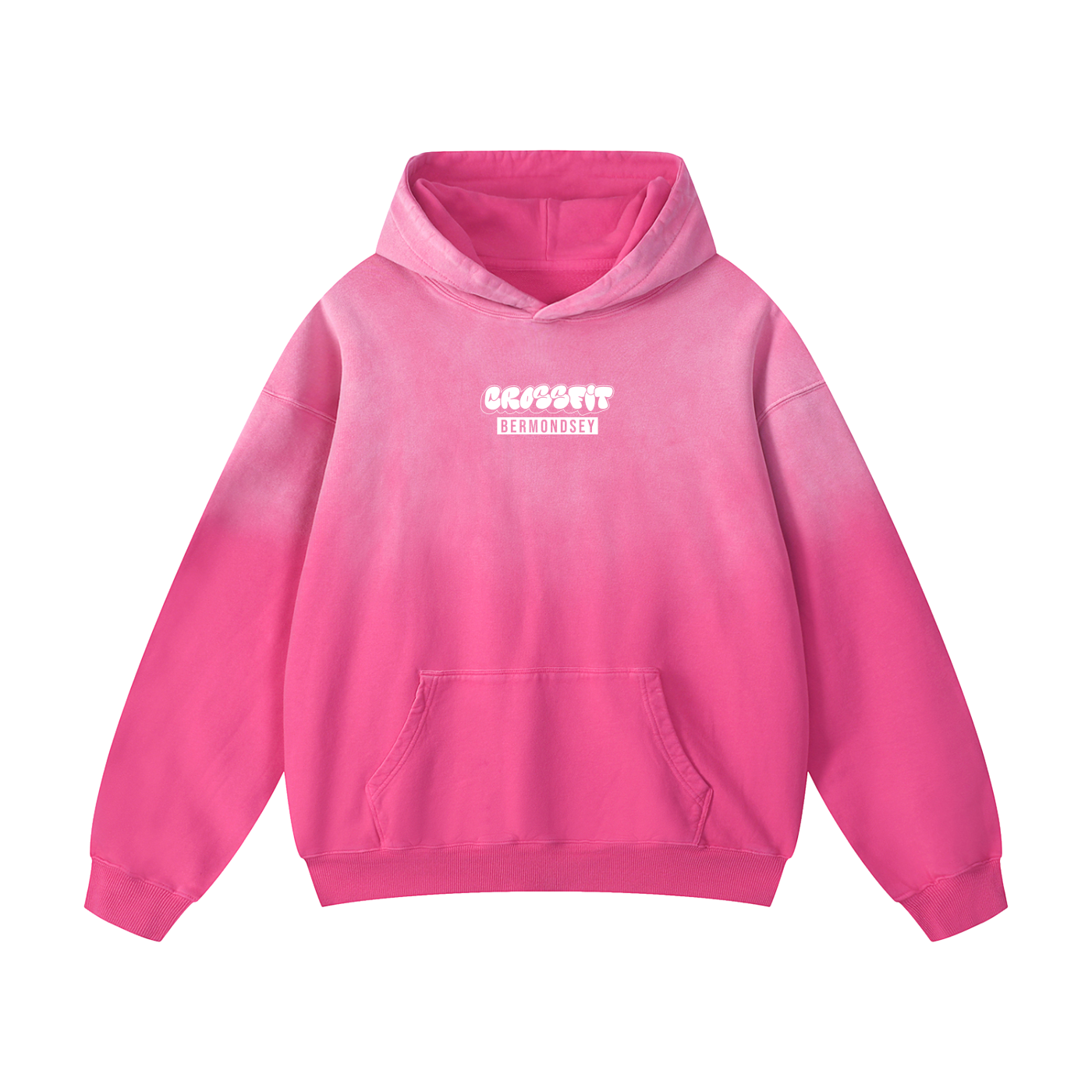 Graffiti Logo Heavyweight Sunfade Oversized Hoodie - Bermondsey