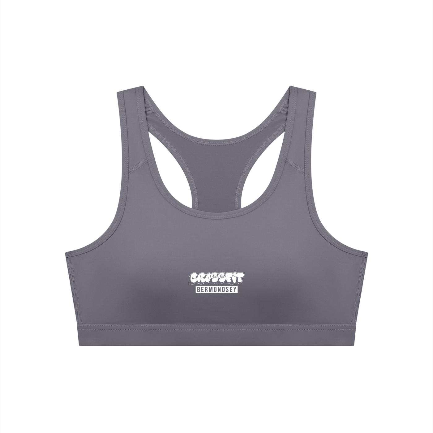 Graffiti Logo Women's Cropped Sports Bra - Bermondsey