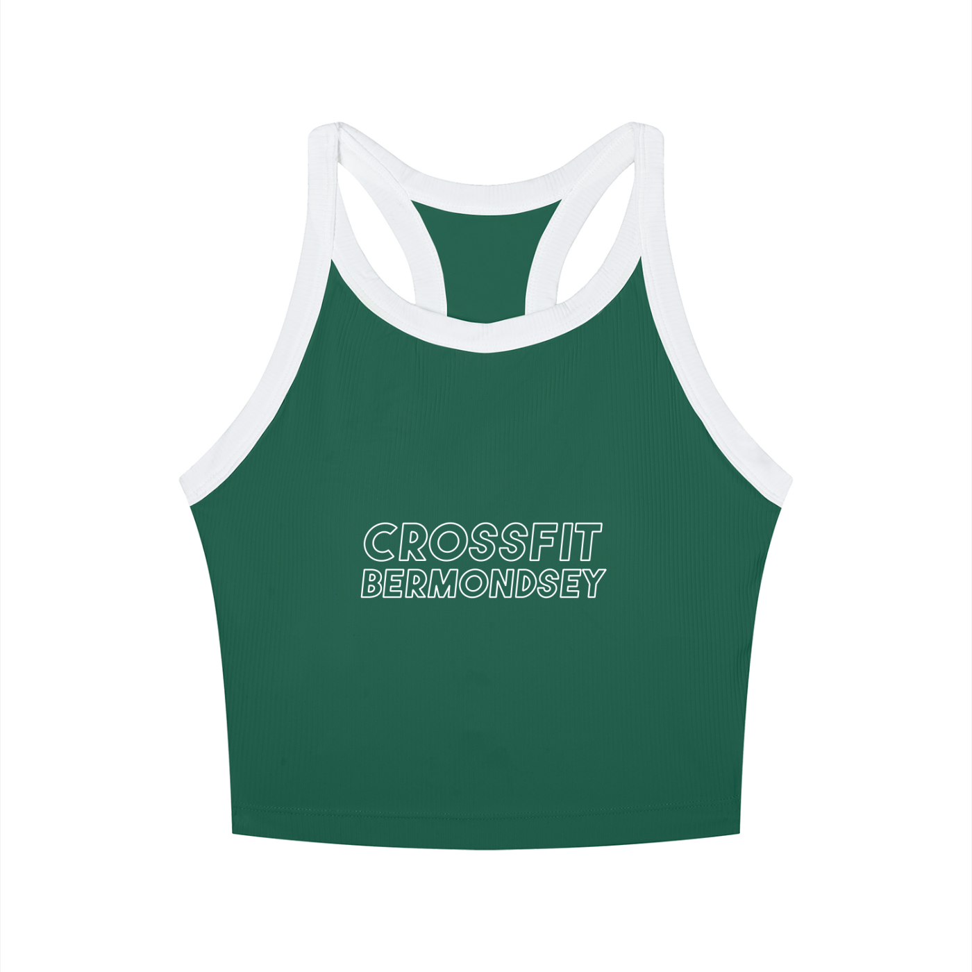Outline Logo Women’s Colour Block Yoga Tank Top - Bermondsey