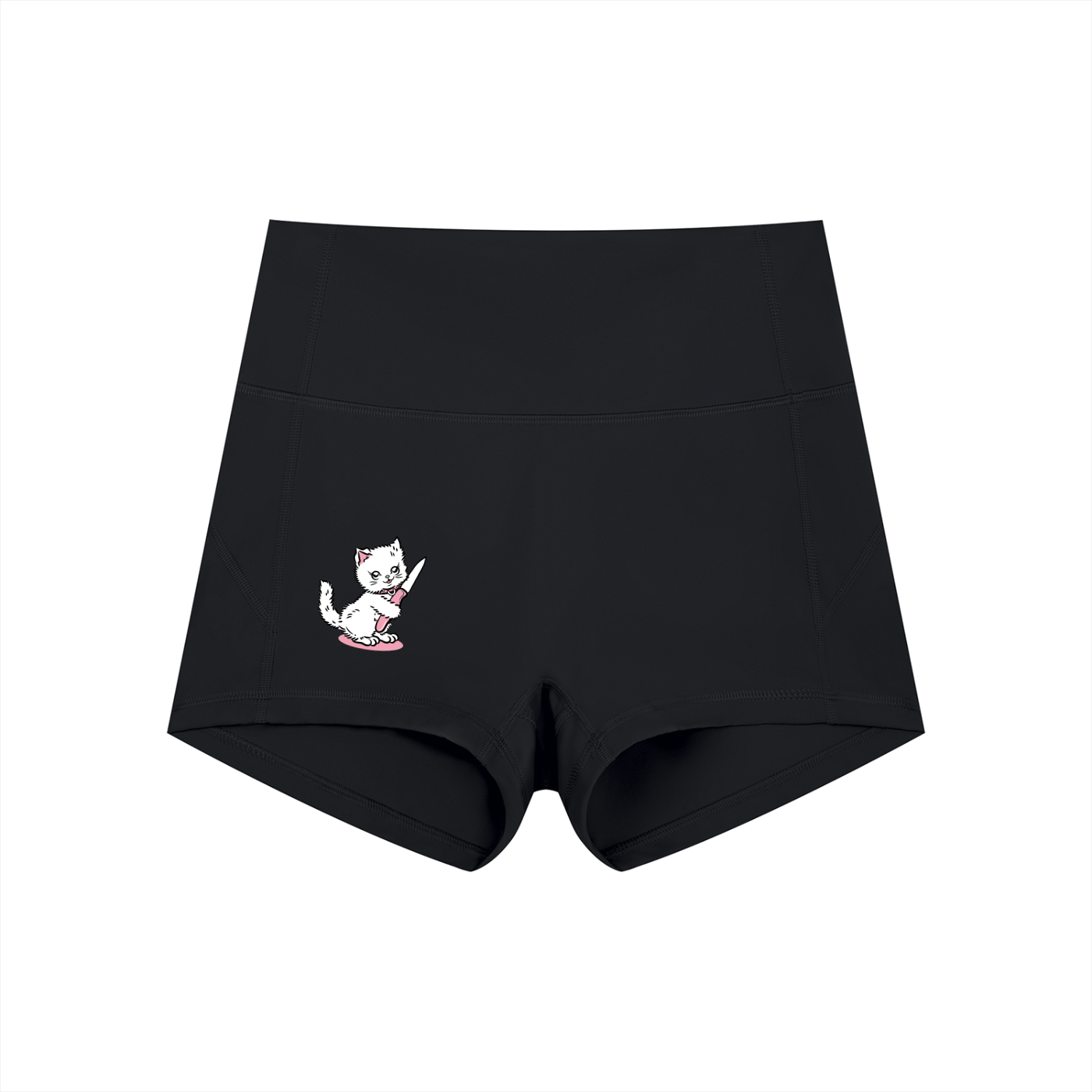 Women’s High-Waist Yoga Shorts Feral Kitty - Canning Town