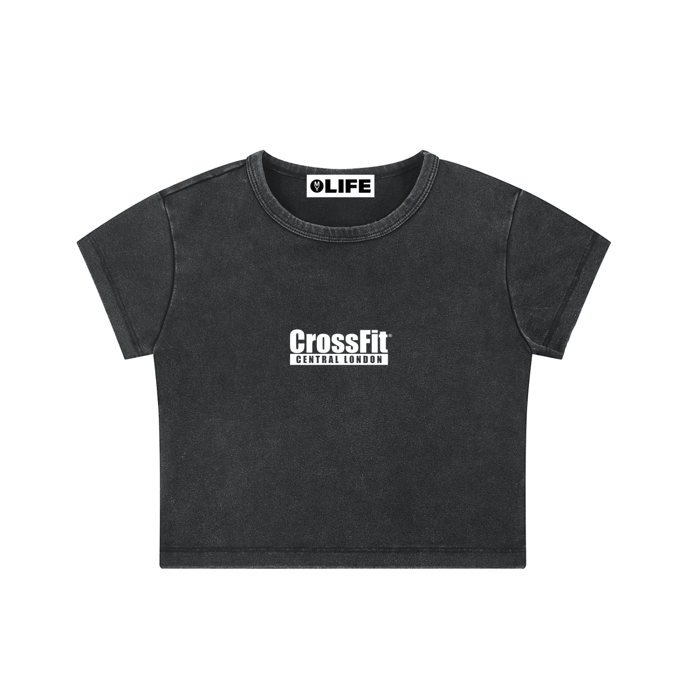 Team Logo Women's Snow Washed Crop Top - Central London