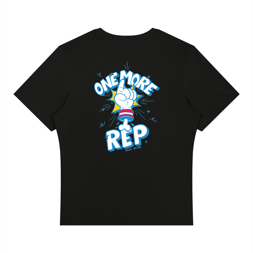 One More Rep Men's Regular Fit Training T-Shirt - Black
