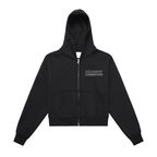 Fleeced Zip-Up Cropped Hoodie - Canning Town