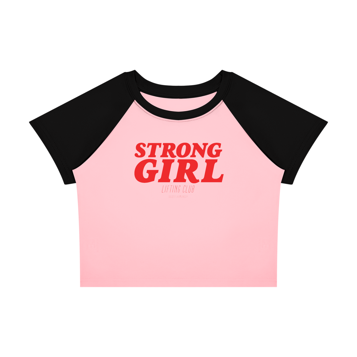 Strong Girl Lifting Club Women’s Raglan Sleeve Block Colour T-Shirt - Bermondsey