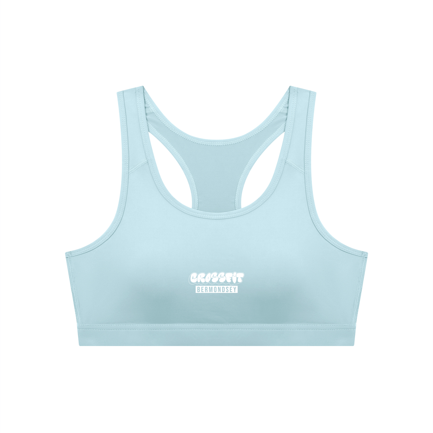 Graffiti Logo Women's Cropped Sports Bra - Bermondsey