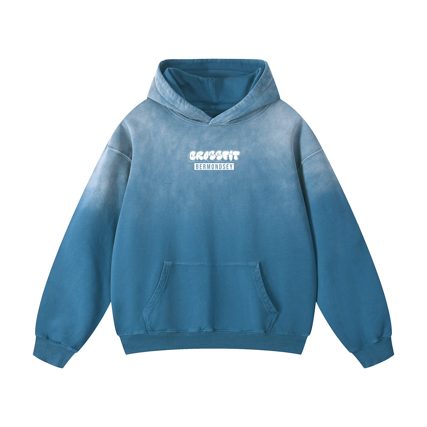Graffiti Logo Heavyweight Sunfade Oversized Hoodie - Bermondsey